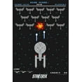 thumbnail image 2 of Girl's Star Trek Enterprise Pixel Video Game Battle  Graphic Tee Black Small, 2 of 4