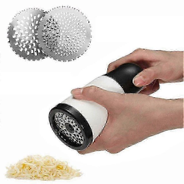 Stainless Steel Blades Rotary Cheese Grater Manual Shredde for Cheese, Chocolate, Parmesan, Baking, Effortless Kitchen Tool ws