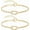 2pcs-gold, variant on Love Knot Snake Chain Infinity Bracelets For Women 925 Sterling Silver Gold-plated Bracelet Matching Bracelets For Couples Friendship Relationship Bracelets Valentine Christmas Gifts For Her Jewelry