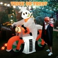 thumbnail image 3 of Costway Vélo Gonflable Ghost 5 Pieds Halloween avec Lumières LED, 3 of 8