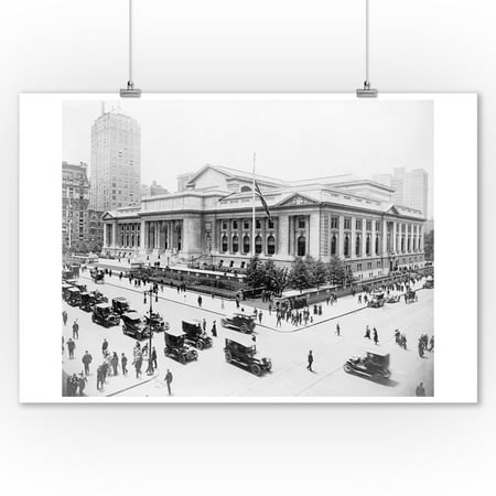 South & East Sides of the New York Public Library NYC Photo (9x12 Art Print, Wall Decor Travel