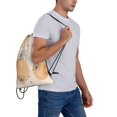 thumbnail image 6 of TEQUAN Drawstring Backpack Sports Gym Sackpack, Bohemian Bloom Dandelion Prints Polyester Water Resistant String Bag for Women Men, 6 of 8