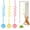 3 colors, variant on Hanging Cat toys,3PC Hanging Fluffy Cat Catnip Ball Toys 3 Pcs with Bell, Interactive Cat Teaser Retractable Toys Indoor Kitten Play Chase Exercise Physical Stimulation,3 colors