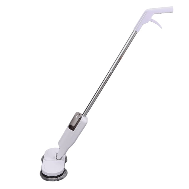 Trapeador Eléctrico, Limpiador de Pisos USB, Trapeador Giratorio Inalámbrico de Limpieza Silenciosa con 4 Paños de Trapeador, Trapeador de Doble Uso en Seco Húmedo, Potente