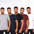 thumbnail image 1 of Crosshatch - Camiseta Fellawear para Hombre - Pack de 5 (Gris, Marino, Negro, Rojo, Blanco), 1 of 2