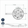 thumbnail image 4 of Nordic Ware Holiday Pancake Pan, Cast Aluminum with phenolic handle, 10 Year Warranty, 3.13" X 3.13" X 0.25", 4 of 4