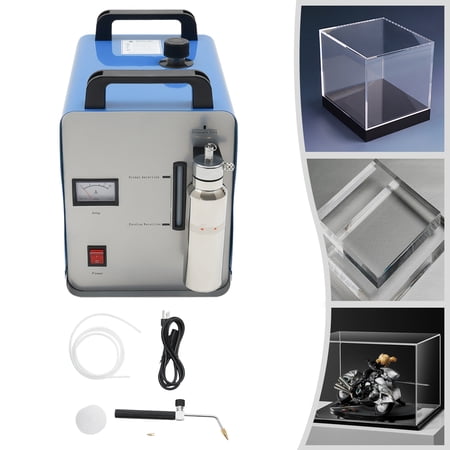 TFCFL H160 Oxygen Hydrogen HHO Generator Gas Flame Torch Acrylic Polisher Machine AC 110V 18x11x14in