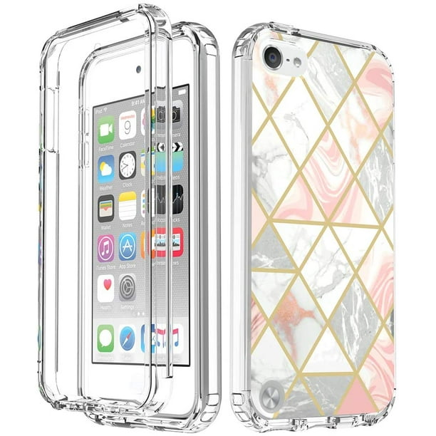 Ipod Touch 7 Case Ipod Touch 6 Case Slim Full Body Stylish Protective Case With Built In Screen Protector For Apple Ipod Touch 5 6 7th Generation Pink Marble Walmart Com Walmart Com