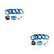 thumbnail image 2 of Toystoory CANSUCC 8 unids/set de aleación de bicicletas de montaña, espaciador de auriculares, portátil, resistente, antioxidante, arandela de Azul 2piezas, 2 of 6