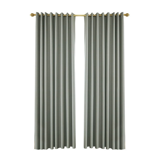 Cortinas opacas para dormitorio Cortinas de habitación con aislamiento de ojales para sala de estar juego de 2 paneles