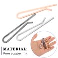 thumbnail image 4 of CIMAXIC Ensemble de 4 Barres de Clip de Mariage - Clip de Cravate pour Hommes - Accessoires de Cravate pour Mariage Réunion Réunion Usage Professionnel, 2.05"X0.35"X0.12 Pouces, 4 of 4