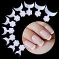 thumbnail image 3 of LOVEVER 100PCS False French Nail Tips  French Manicure Crescent Shape Nails  Acrylic Fake Nails Nail Art Artificial Nail Tips False Finger Nail Tips French Edge White Half Paste Tips for, 3 of 8