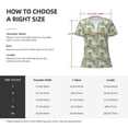 thumbnail image 4 of Goofa Rabbit And Carrot Pattern Womens Deep V Neck Low Cut Tops Casual Summer Short Sleeve Ribbed Knit T-Shirts-X-Large, 4 of 5