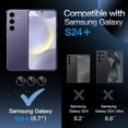 thumbnail image 2 of JETech Camera Lens Protector for Samsung Galaxy S24+ / S24 Plus, 9H Tempered Glass Metal Individual Ring Cover, Easy Installation Tray, HD Clear, 1 Set (Cobalt Violet), 2 of 7