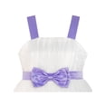 thumbnail image 4 of Flower Girl Dress Purple Bow Tie Pageant Wedding 5, 4 of 6