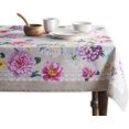 thumbnail image 1 of Pivoine 100% Cotton Tablecloth for Kitchen Dining | Tabletop | Decoration | Parties | Weddings | Spring/Summer (Rectangle, 60 Inch by 120 Inch), 1 of 8