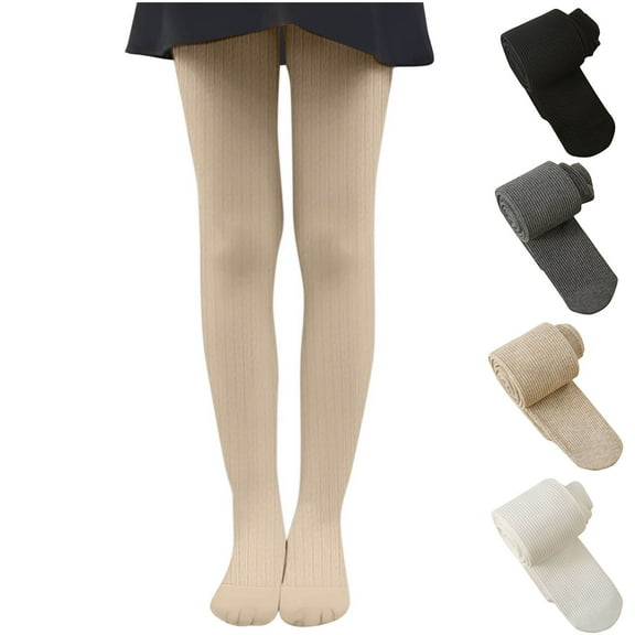 Lovzfmll Girls Tights, Winter Warm Thin Fleece Lined Thermal Leggings Cold Weather Tights School Casual Wear for Kids 3-12 Years