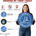 thumbnail image 3 of TRADESAFE Forklift Parking Area Sign, Anti Slip Safety Sign, 17” Diameter Floor Sticker, 12 Mil Vinyl, 3 of 8
