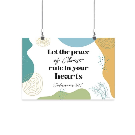 Let The Peace Rule In Your Heart Poster - Smartprints Designs,