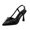 Black, variant on Bow Strap Toe Loop Heeled Sandals 9cm Heel Elegant Casual Footwear for Summer Dressy Occasions