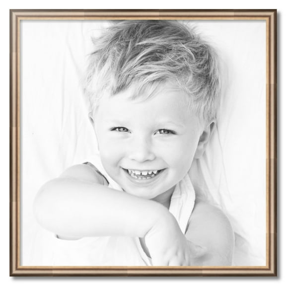 ArtToFrames 32" x 32" Anique Silver Picture Frame, 32x32 inch Silver Wood Poster Frame (WOM-4964)