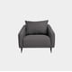 thumbnail image 1 of Sillon Inter Tela Curri Gris Inlab Muebles Sillon Inter Tela Curri Gris Sillon contemporaneo, 1 of 5