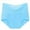 Light Blue, variant on Wancir High Waisted Underwear for Women Tummy Control Cotton Postpartum Plus Size Ladies Panties Briefs Pack