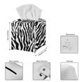 thumbnail image 5 of ZUXONGSY Zebra Print Square Tissue Box Covers Modern PU Leather Tissue Holder Decorative Holder Organizer Easy to Carry Paper Towel Box Cover Home Accessories Decoration, 5 of 7