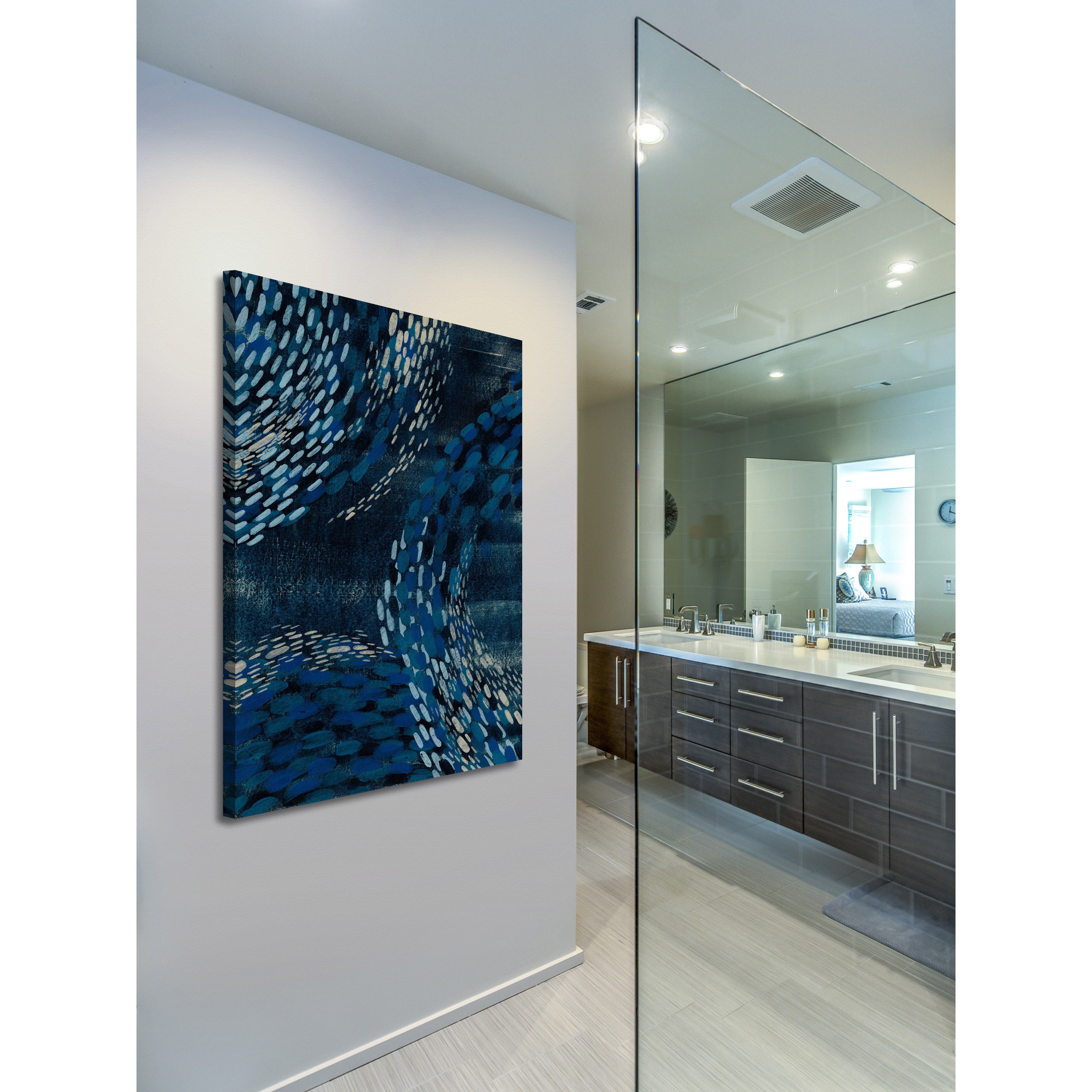 Marmont Hill "Moon Tide I" Painting Print on Wrapped Canvas
