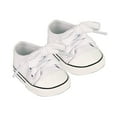 thumbnail image 5 of Sophia's Canvas Sneakers with Laces for 18" Dolls, White, 5 of 5