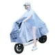 thumbnail image 4 of Chubasquero transparente para ciclismo para mujer, chubasquero largo ligero para patinete eléctrico de cuerpo completo, 4XL, color blanco copo de nieve, 4 of 10
