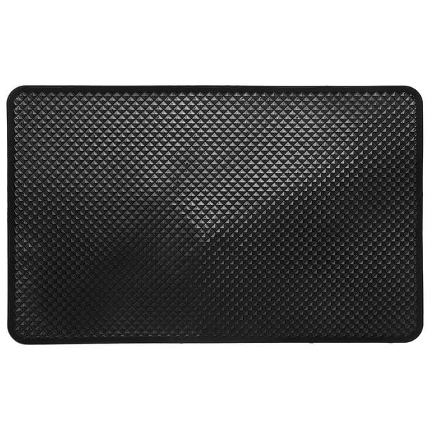Almohadilla antideslizante para coche, soporte para salpicadero, organizador para teléfono, llaves, gafas y cartera (negro)