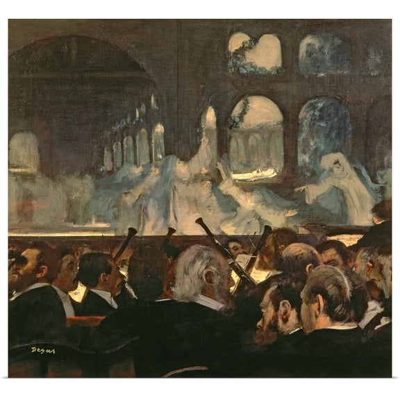 Great BIG Canvas | Rolled Edgar Degas Poster Print entitled The ballet scene from Meyerbeers opera Robert le Diable, 1876