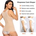 thumbnail image 4 of SHAPEVIVA Shapewear Tank Tops with Built in Bra for Women Tummy Control Camisole Underskirts Body Shaper, 4 of 6