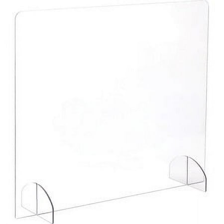 UPC: 0073555750201 | Safco Portable Freestanding Acrylic Sneeze Guard
