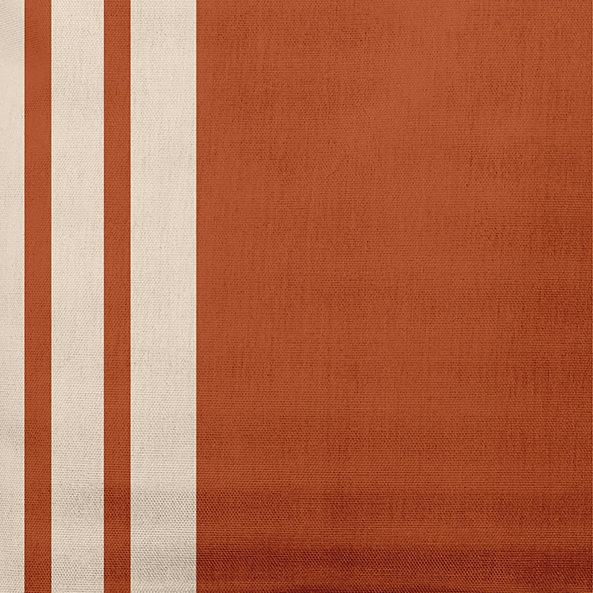 Simply Daisy 20-inch Square Striped Indoor/Outdoor Polyester Throw Pillow, Sienna