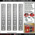 thumbnail image 2 of SNAP-LOC Fast-Track E-Track 32 Inch 4-Pack USA Galvanized Steel Horizontal Vertical, Logistic Tie-Down for Pickups, Trucks, Trailers, 2 of 7