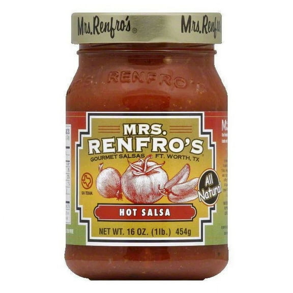 MRS RENFRO SALSA PICANTE HOT 16 OZ - Pack of 6