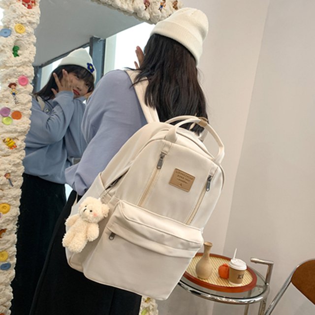 Bolso Mochila informal de muy buen gusto, colgante de oso, mochilas de viaje, mochila deportiva para ir de compras