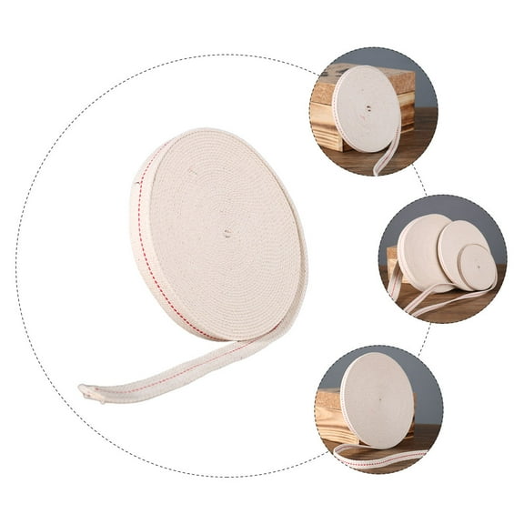 ROSENICE Household Lamp 1 Roll Beige Cotton Wick for Indoor and Outdoor Use