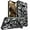 Black, variant on Camouflage Magnetic Kickstand Case for Apple iPhone 14 Plus, Military Grade Heavy Duty Shockproof Protection Army Camo Phone Cover Case for iPhone 14 Plus MC Mint Green