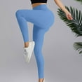thumbnail image 6 of Kvture Women Seamless Impact Leggings Scrunch Workout Leggings Medium Waist Tummy Control Butt Lifting Gym Yoga Pants Blue S, 6 of 8