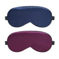 thumbnail image 1 of Máscara de seda de imitación, sombreado de doble cara, protección para los ojos, máscara para dormir, máscara con hebilla ajustable, 1 of 5