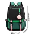 thumbnail image 2 of FDDMis Kawaii Backpack Lunch Bag for Women Mtg Backpack Backback Men Small Backpack Teacher Backpack Women with Laptop Compartment Fancy Backpack, Green, 2 of 7