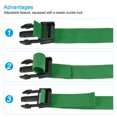 thumbnail image 4 of Uxcell 2m Adjustable with Quick Release Buckle Luggage Straps, Green 2 Pack, 4 of 5
