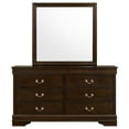 thumbnail image 3 of Louis Philippe 6-drawer Dresser with Mirror Cappuccino, 3 of 11