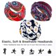 thumbnail image 4 of Paquete de 8 diademas africanas para mujer, diademas anchas estilo bohemio para el cabello de mujer, turbante anudado antideslizante, diademas africanas para hacer deporte, yoga, entrenamiento, banda, 4 of 6