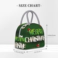 thumbnail image 2 of Balery Merry Christmas Bolsa de Almuerzo para Mujeres, Caja de Almuerzo, Bolsa de Almuerzo Pequeña Impermeable, Tote de Almuerzo Reutilizable con Gran Capacidad, 2 of 6