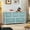Green, variant on DEXTRUS 5 Drawers Wide Storage Fabric Dresser with Sturdy Steel Frame for Bedroom, Living Room fot Adult, Pink