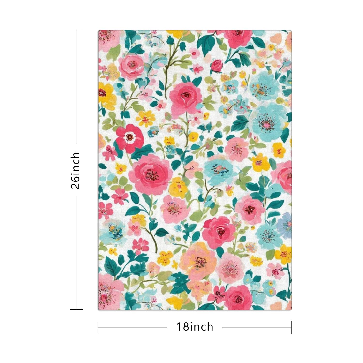 4 Pcs Funny Kitchen Towels,Pioneer Flower Microfiber Dish Towels,Kitchen Tea Towels,Kitchen Towel Set (18" X 26")